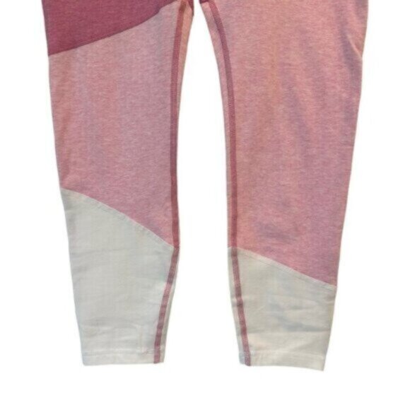 NWT GAP | French Pink Heather GFast 7/8 Colorblock Cotton Leggings Size Medium - Picture 6 of 9